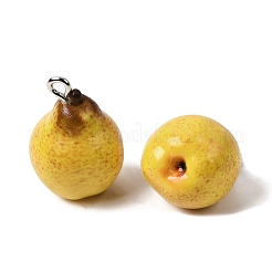 Fruit Theme Resin Pendants&nbsp;RESI-D018-01P-03