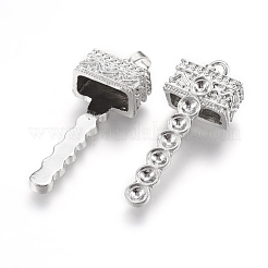 Alloy Pendant Bail Rhinestone Settings&nbsp;PALLOY-K099-06P