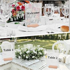 4Pcs Blank Acrylic Plates & 4Pcs Rectangle Beechwood Name Card Holder&nbsp;AJEW-OC0002-72