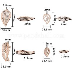 Undyed Wood Big Pendants&nbsp;WOOD-PH0008-46