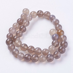 Natural Agate Beads Strands&nbsp;G-G583-10mm-08