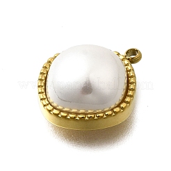Plastic Imitation Shell Pendants&nbsp;STAS-H201-01C-G