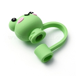 Cartoon Style Silicone Straw Cap&nbsp;FIND-WH0152-96L