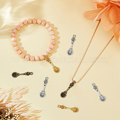 90Pcs 3 Colors Tibetan Style Alloy Pendants&nbsp;FIND-DC0005-14
