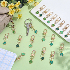 20Pcs 4 Colors Alloy Enamel Pendant Decorations&nbsp;HJEW-CP00090