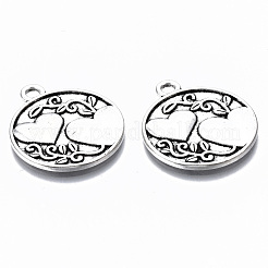 Tibetan Style Alloy Pendants&nbsp;X-TIBE-S314-127AS-RS