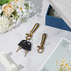 2Pcs Alloy Shackle Clasps with S Hook Clasps&nbsp;FIND-WR0012-20AB