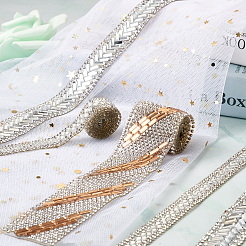 6 Strands 3 Style Glitter Hotfix Rhinestone&nbsp;DIY-BY0001-20