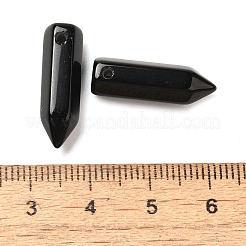 Natural Obsidian Pointed Pendants&nbsp;G-C158-05H