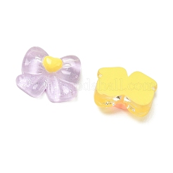 Two Tone Transparent Resin & Glitter Powder Cabochons&nbsp;RESI-A055-06