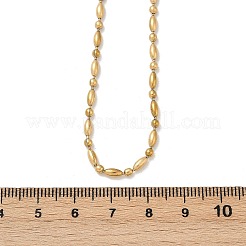 2.5MM 304 Stainless Steel Round Oval Link Chain Necklaces&nbsp;NJEW-M110-01G