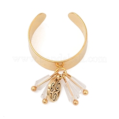 304 Stainless Steel Cuff Rings for Women&nbsp;RJEW-U045-03G