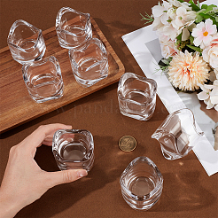 14Pcs Transparent Glass Candle Holders&nbsp;AJEW-WA0001-82