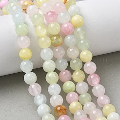 Natural Colorful Green Jade Beads Strands&nbsp;G-G757-01-10mm
