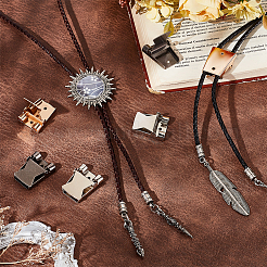 6Pcs 3 Colors Zinc Alloy Bolo Tie Slider Clasps&nbsp;FIND-PH0023-92B