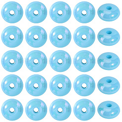 500Pcs UV Plating Opaque Acrylic Beads&nbsp;MACR-PA0001-47C