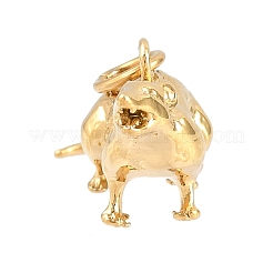 Brass Pendants&nbsp;KK-CBA855A-01G-01