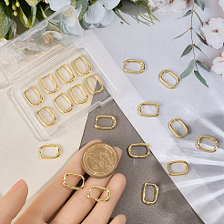 10Pairs Brass Huggie Hoop Earrings&nbsp;EJEW-BBC0002-22G
