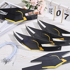 40Pcs Graduation Season Paper Hat&nbsp;AJEW-SP0004-75A