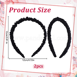 Silk From Silkworms Hair Bands&nbsp;OHAR-WH0033-019C