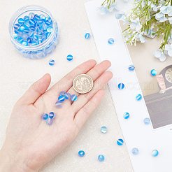 Synthetic Moonstone Beads Strands&nbsp;G-FH0001-14