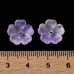 Dyed & Heated Gradient Color Glass Bead Cap&nbsp;GLAA-D307-01G