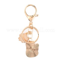 Chinese Style Alloy Enamel Keychains&nbsp;KEYC-WH0027-43A