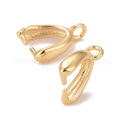 Rack Plating Eco-friendly Brass Ice Pick Pinch Bails&nbsp;KK-D075-17G-RS
