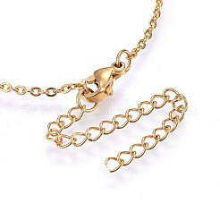 Ion Plating(IP) 304 Stainless Steel Pendant Necklaces&nbsp;NJEW-H491-17G
