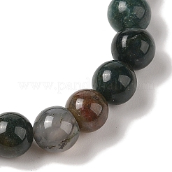 8mm Round Natural Indian Agate  Braided Bead Bracelets&nbsp;BJEW-C067-01B-27