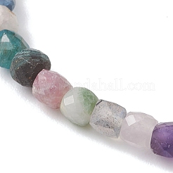 Natural Mixed Gemstone Beaded Stretch Bracelets for Women&nbsp;BJEW-JB13335-01