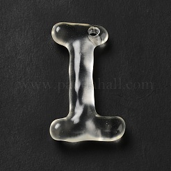 Transparent Resin Alphabet Pendants&nbsp;LS-RESI-C028-02I