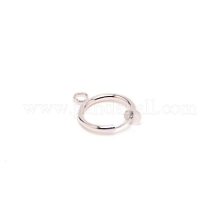 Brass Clip-on Hoop Earring Findings&nbsp;KK-WH0047-02D