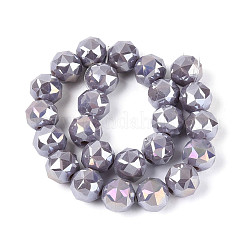 AB Color Plated Opaque Glass Round Beads Strands&nbsp;EGLA-T029-8mm-12A-02