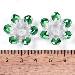 Plating Acrylic Bead Caps&nbsp;OACR-H118-06G