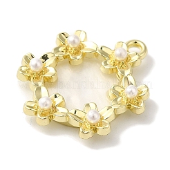 Flower Rack Plating Alloy Pendants&nbsp;FIND-I039-023A-G