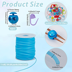 30Pcs Eco-Friendly ABS Plastic Knitting Crochet Locking Stitch Markers Holder&nbsp;IFIN-SC0001-96F