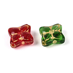 Baking Paint Transparent Glass Beads&nbsp;DGLA-N018-21
