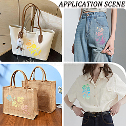 6Pcs 6 Styles Flower Theme PET Plastic Hollow Out Drawing Painting Stencils Templates&nbsp;DIY-WH20009-46