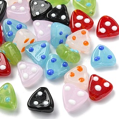 30Pcs 6 Colors Handmade Lampwork Beads&nbsp;LAMP-YW0004-26