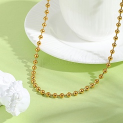 3MM 304 Stainless Steel Ball Chain Necklaces&nbsp;NJEW-D322-02G