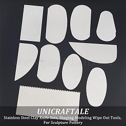 201 Stainless Steel Clay Knife Sets&nbsp;TOOL-UN0001-16