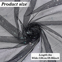 1Pc Star Pattern Nylon Mesh Fabric&nbsp;DIY-ME0002-31