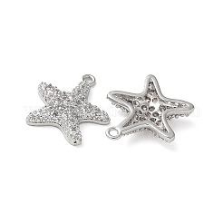 Brass Micro Pave Cubic Zirconia Pendants&nbsp;KK-C086-08P
