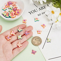 24Pcs 6 Colors Plastic Cabochons&nbsp;KY-AR0001-35