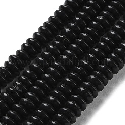 Natural Black Stone Beads Strands&nbsp;G-Z030-A21-01