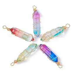 10Pcs 5 Colors Glass Pendants&nbsp;FIND-CJ0001-64