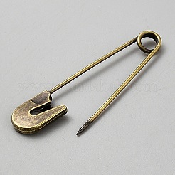 Zinc Alloy Safety Pins&nbsp;JEWB-WH0030-78F