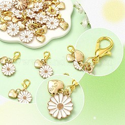 20Pcs Alloy Enamel Pendant Decorations&nbsp;HJEW-YW00446