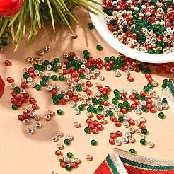 4 Colors 8/0 Christmas MIYUKI Round Rocailles Seed Beads&nbsp;SEED-X0058-16